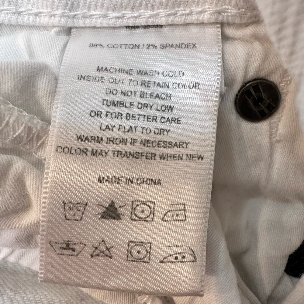 Kut from the Kloth Linen Look White Bermuda Shorts Size 6 - Picture 11 of 15